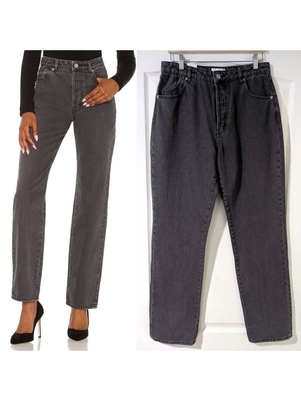 NWT Rolla's | Classic Straight Jeans In Vintage Black